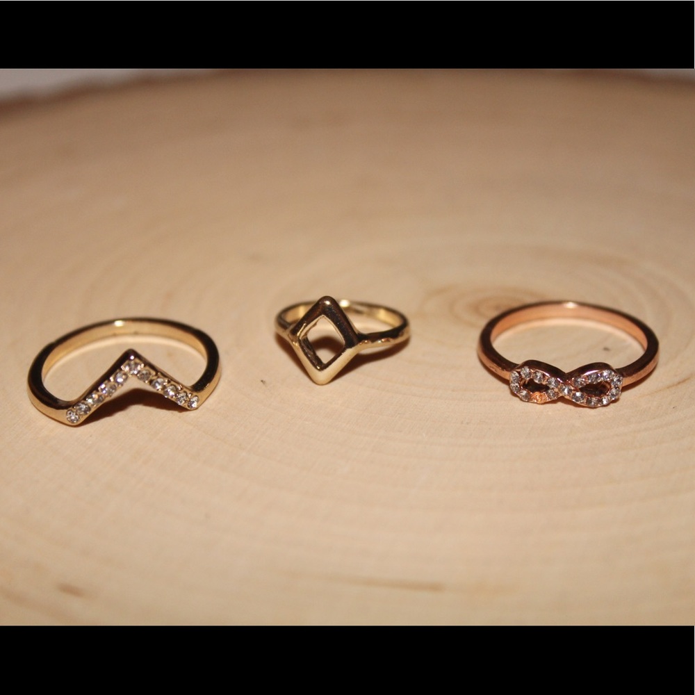 Gold Ring Set - Picture 2 of 2
